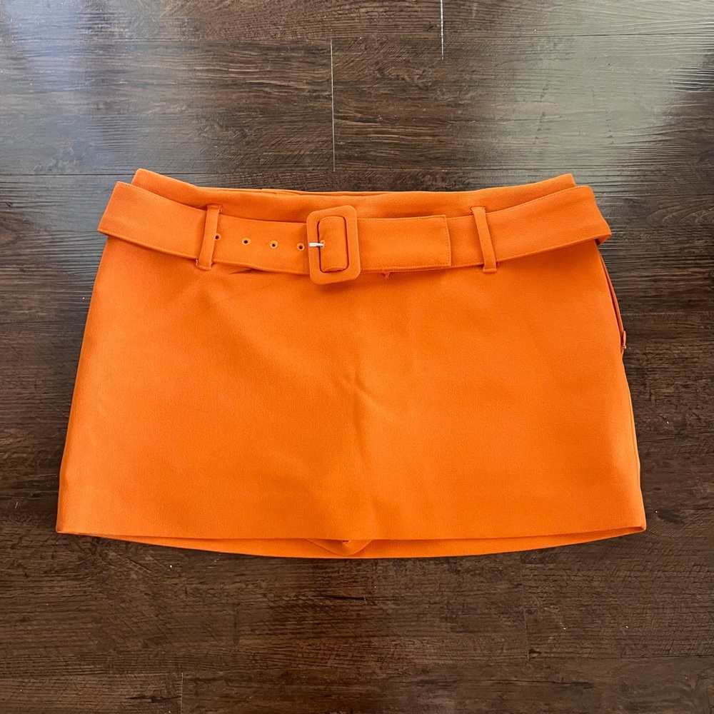 Express Orange Skort